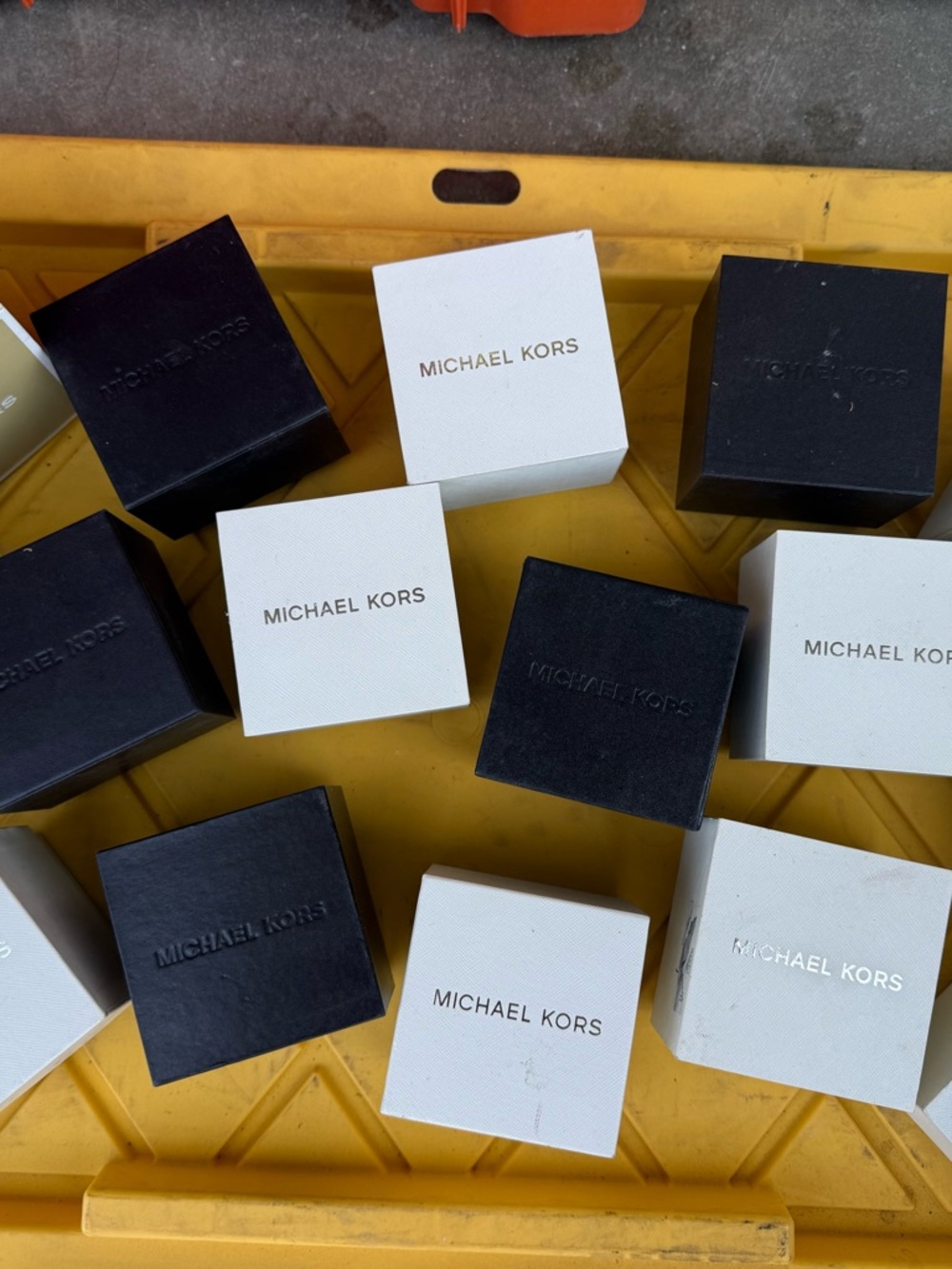 Michael Kors Black and White Logo Jewelry Boxes
